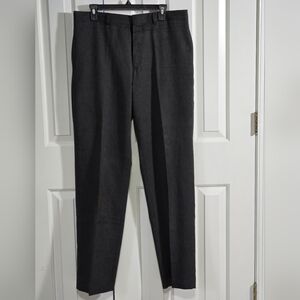 Perry Ellis Dress Pants Slacks 34x34 Dark Grey Gray